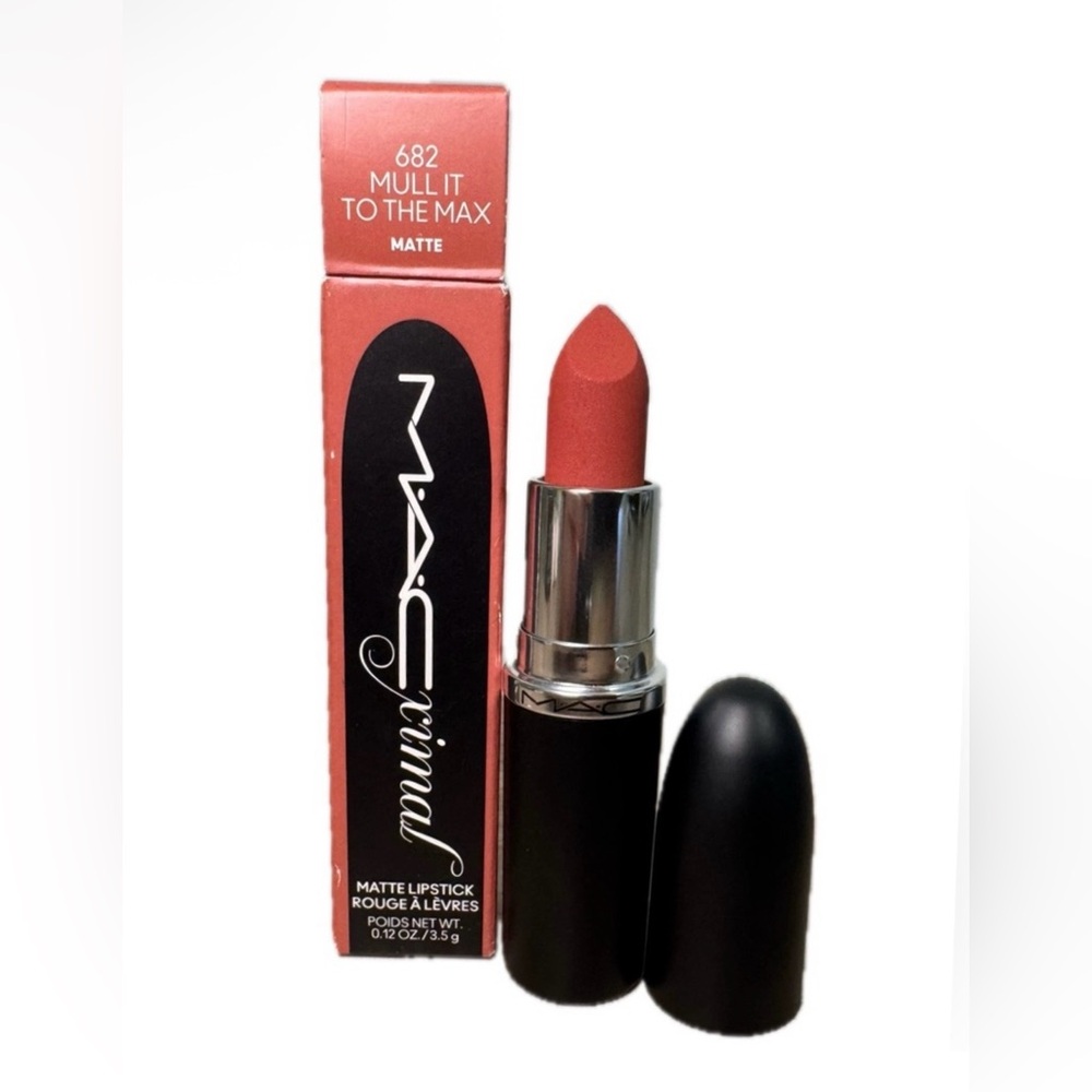 MAC Silky Matte Lipstick -Mull It To The Max, Rose Coral, Nourishes 12 Hrs. NIB